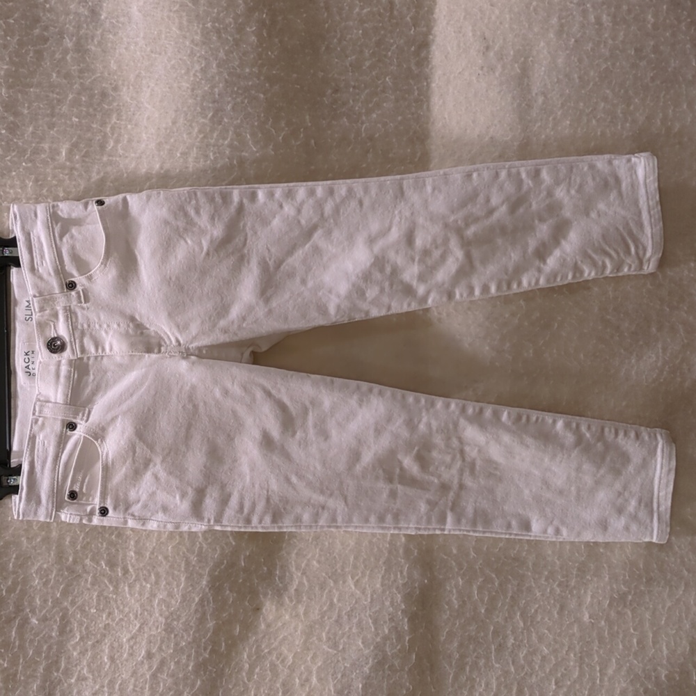 Janie and Jack 5 Pocket White Jeans....Size 6 Slim..hardly Worn
